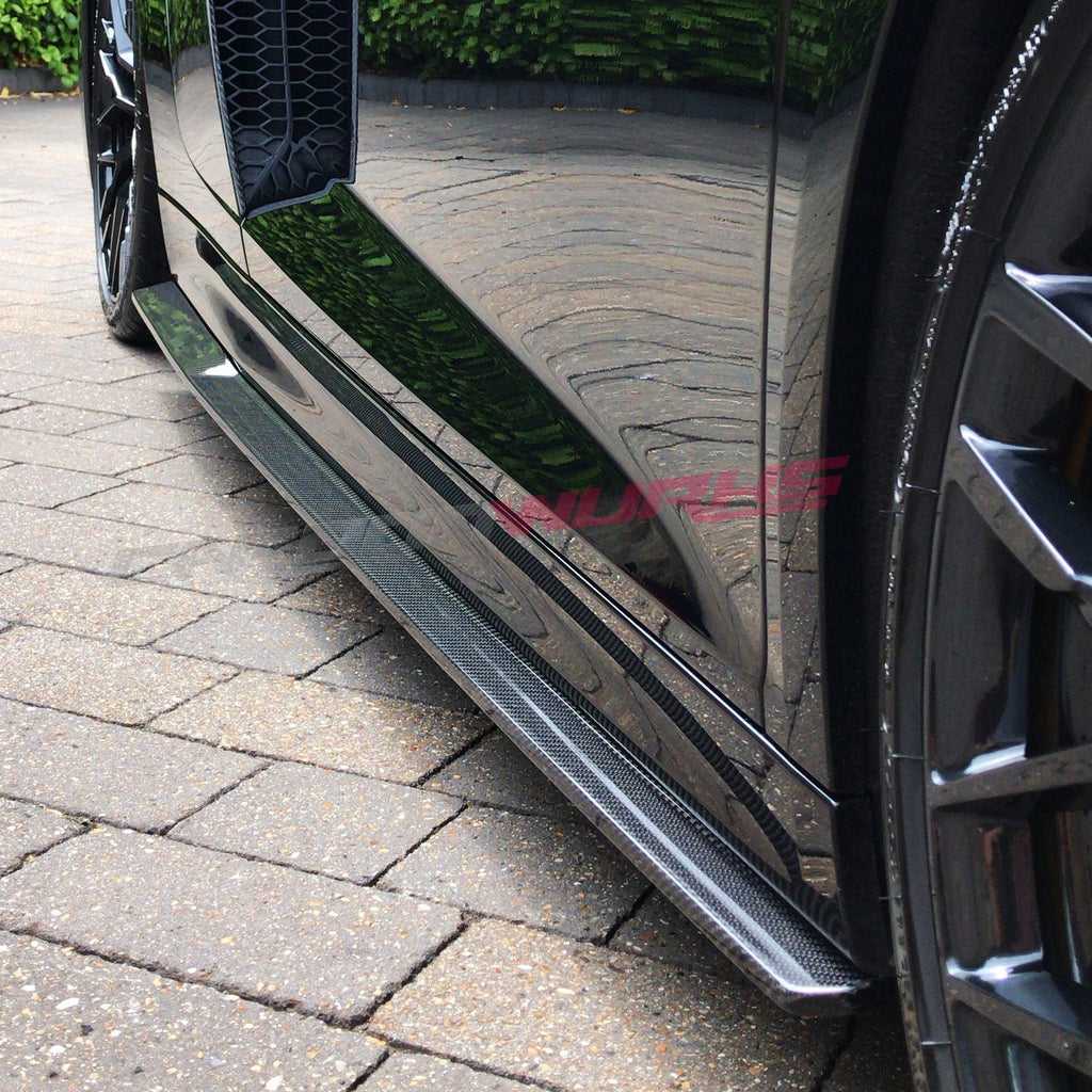 SIDE SKIRT EXTENSIONS CARBON FIBRE AUDI R8 GEN 2 (PRE-FACELIFT)