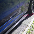 MERCEDES C63 CARBON FIBRE SIDE SKIRT EXTENSIONS