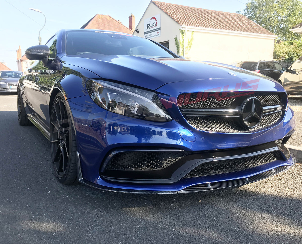 MERCEDES C63 SALOON & ESTATE CARBON FIBRE FRONT SPOILER