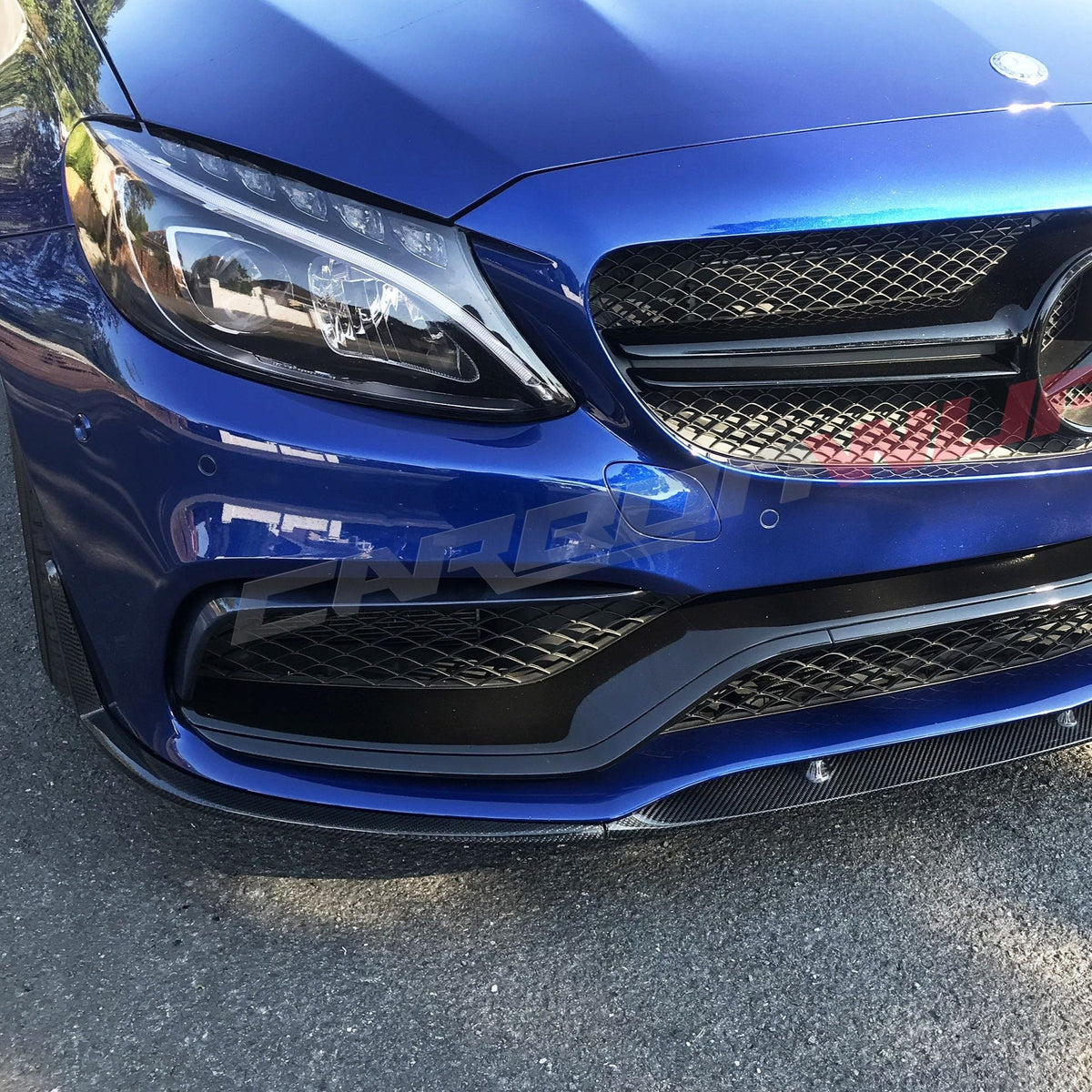 MERCEDES C63 SALOON & ESTATE CARBON FIBRE FRONT SPOILER